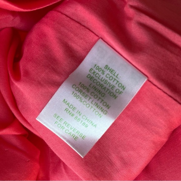 NWT Lily Pulitzer Mayfield Dress, Style 32874, Pink Salmon Seeing Stars Soutache - Picture 15 of 16